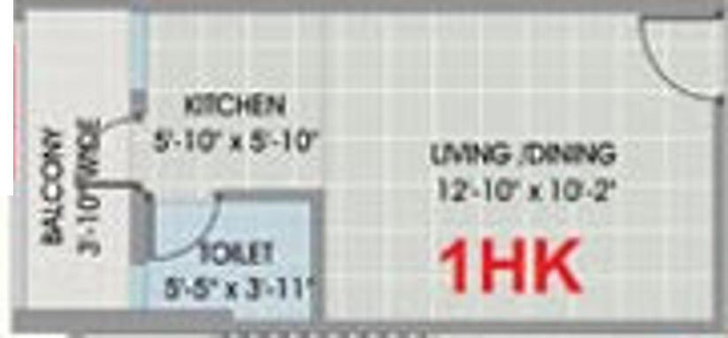 Maharshee Galaxy Apartments (1BHK+1T (373 sq ft) 373 sq ft) Maharshee Galaxy Apartments (1BHK+1T (373 sq ft) 373 sq ft)