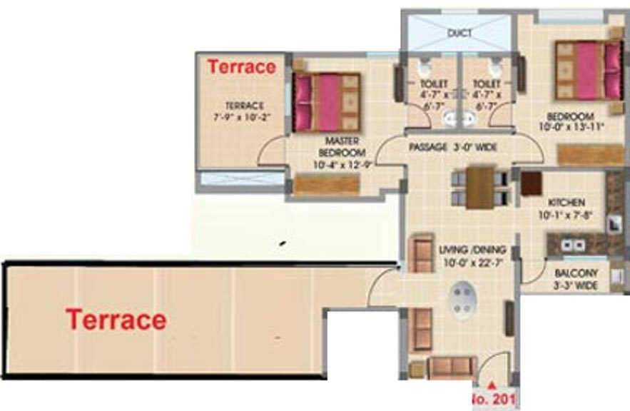 Maharshee Galaxy Apartments (2BHK+2T (1,498 sq ft) 1498 sq ft) Maharshee Galaxy Apartments (2BHK+2T (1,498 sq ft) 1498 sq ft)