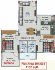 Maharshee Galaxy Apartments (2BHK+2T (1,132 sq ft) 1132 sq ft) Maharshee Galaxy Apartments (2BHK+2T (1,132 sq ft) 1132 sq ft)
