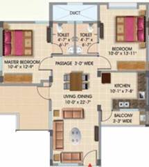 Maharshee Galaxy Apartments (2BHK+2T (1,548 sq ft) 1548 sq ft) Maharshee Galaxy Apartments (2BHK+2T (1,548 sq ft) 1548 sq ft)