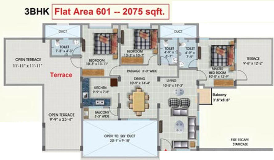 Maharshee Galaxy Apartments (3BHK+3T (2,075 sq ft) 2075 sq ft) Maharshee Galaxy Apartments (3BHK+3T (2,075 sq ft) 2075 sq ft)