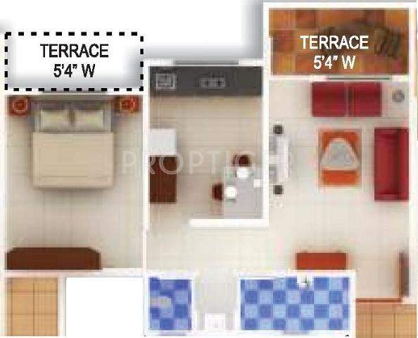 Shivam Majestica (1BHK+1T (519 sq ft) 519 sq ft)