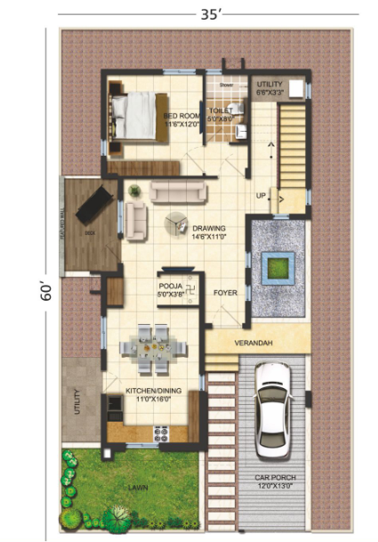  supreme Floor Plan Ground Floor Plan