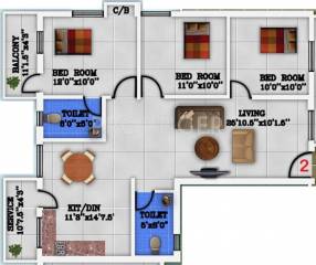 JK Adhavaa (3BHK+2T (1,255 sq ft) 1255 sq ft) JK Adhavaa (3BHK+2T (1,255 sq ft) 1255 sq ft)