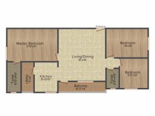 Siri Opel (3BHK+2T (1,395 sq ft) 1395 sq ft)