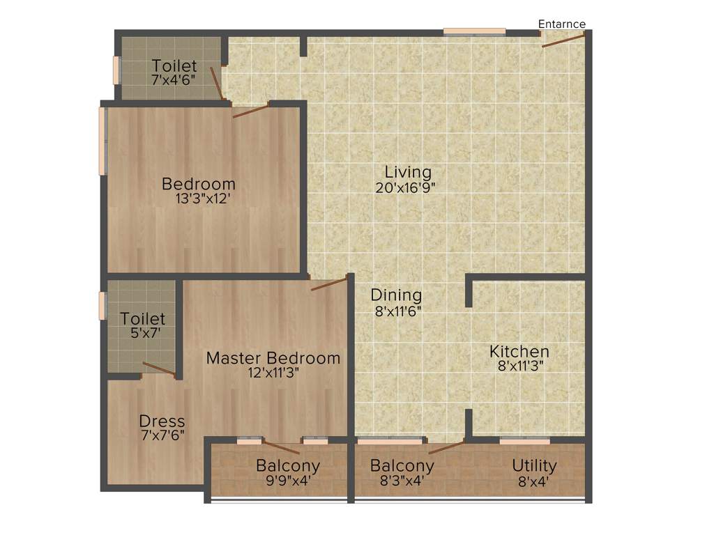 Siri Opel (2BHK+2T (1,455 sq ft) 1455 sq ft)