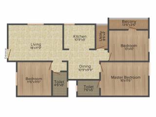 Siri Opel (3BHK+2T (1,460 sq ft) 1460 sq ft)