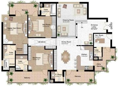 Raheja Atlantis (3BHK+4T (2,311 sq ft) Servant Room 2311 sq ft) Raheja Atlantis (3BHK+4T (2,311 sq ft) Servant Room 2311 sq ft)