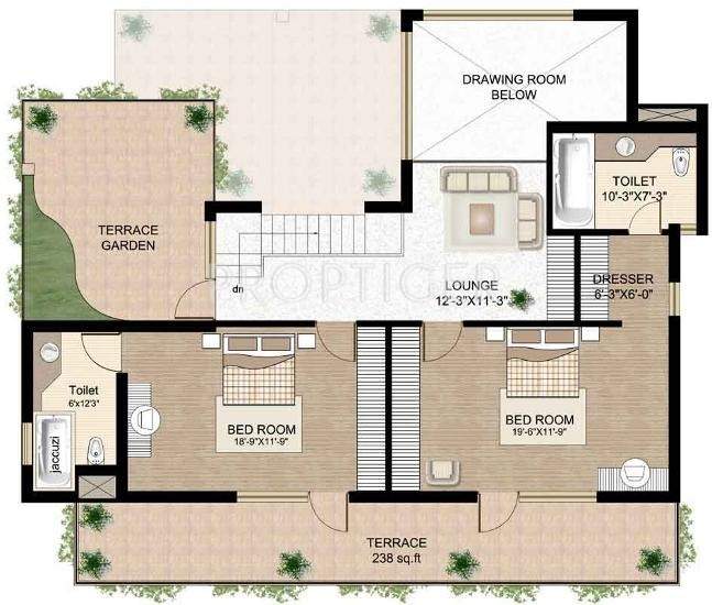 Raheja Atlantis (4BHK+4T (3,418 sq ft) 3418 sq ft)