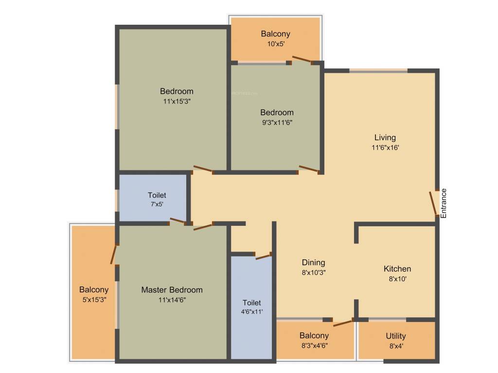 Siri Heritage (3BHK+2T (1,500 sq ft) 1500 sq ft)
