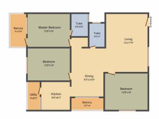 Siri Heritage (3BHK+2T (1,360 sq ft) 1360 sq ft)