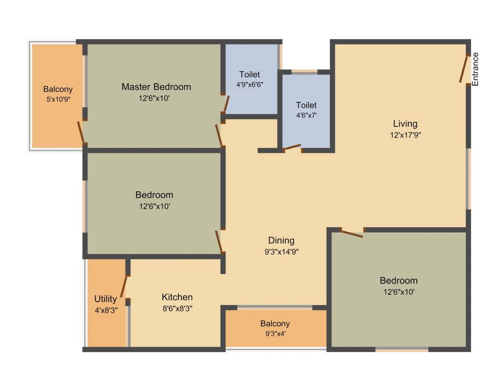 Siri Heritage (3BHK+2T (1,360 sq ft) 1360 sq ft)