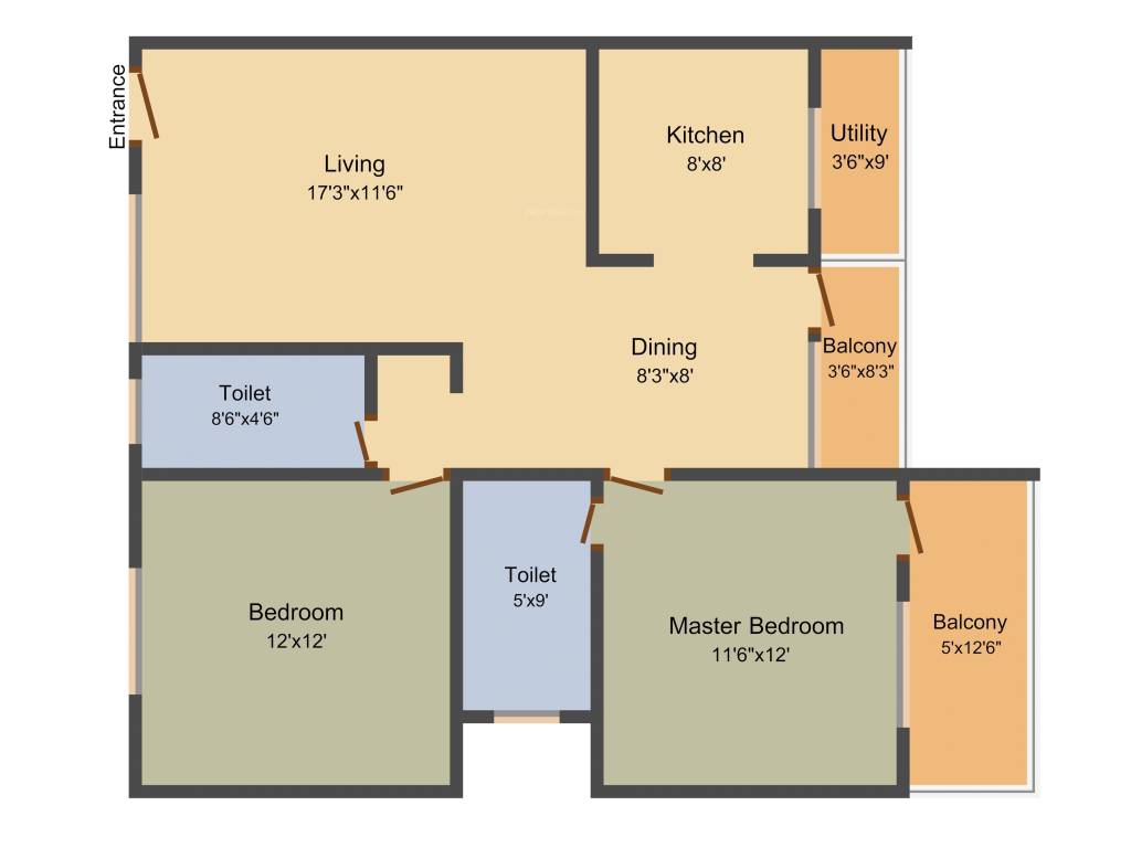 Siri Heritage (2BHK+2T (1,150 sq ft) 1150 sq ft)