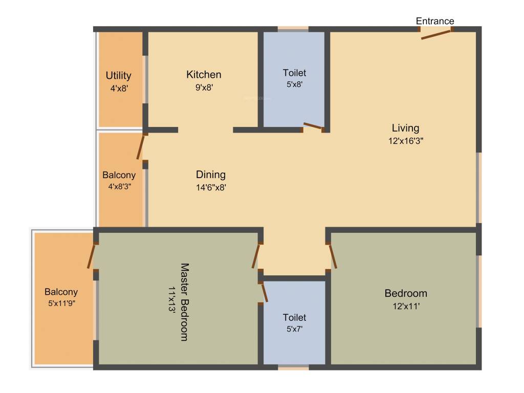 Siri Heritage (2BHK+2T (1,160 sq ft) 1160 sq ft)