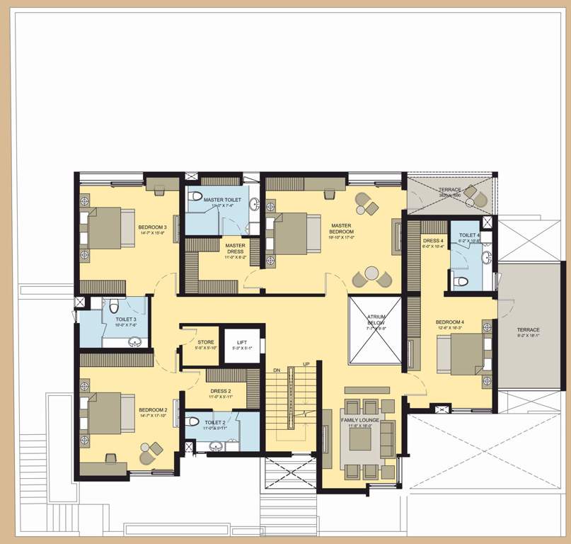 Applewoods Semillon (5BHK+5T (8,010 sq ft)   Study Room 8010 sq ft)