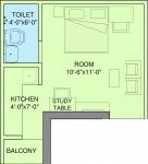 Space Shapers Aaradhana Apartments (1BHK+1T (270 sq ft) + Study Room 270 sq ft)