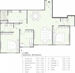 Hubtown The Grove (2BHK+2T (1,428 sq ft) Study Room 1428 sq ft) Hubtown The Grove (2BHK+2T (1,428 sq ft) Study Room 1428 sq ft)