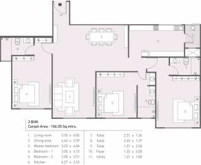 Hubtown The Grove (3BHK+3T (1,826 sq ft) 1826 sq ft) Hubtown The Grove (3BHK+3T (1,826 sq ft) 1826 sq ft)