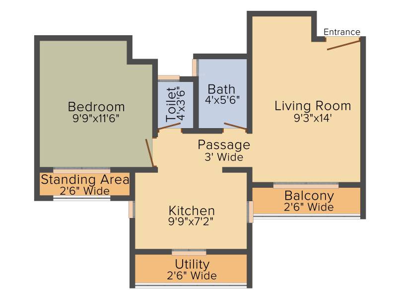 Khade KIPL Morya (1BHK+1T (653 sq ft) 653 sq ft)