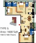 Favourite The Town Square (3BHK+4T (1,600 sq ft) 1600 sq ft)