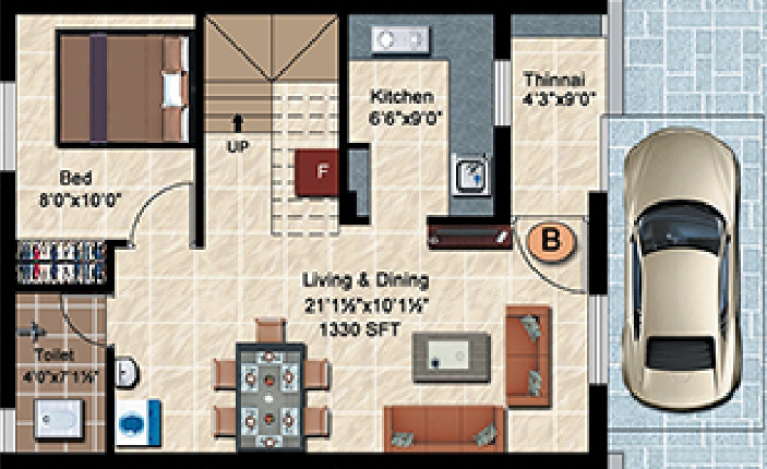 StepsStone Mayura (3BHK+3T (1,330 sq ft) 1330 sq ft)