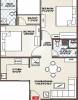Icarus Usha Residency (2BHK+2T (980 sq ft) 980 sq ft)