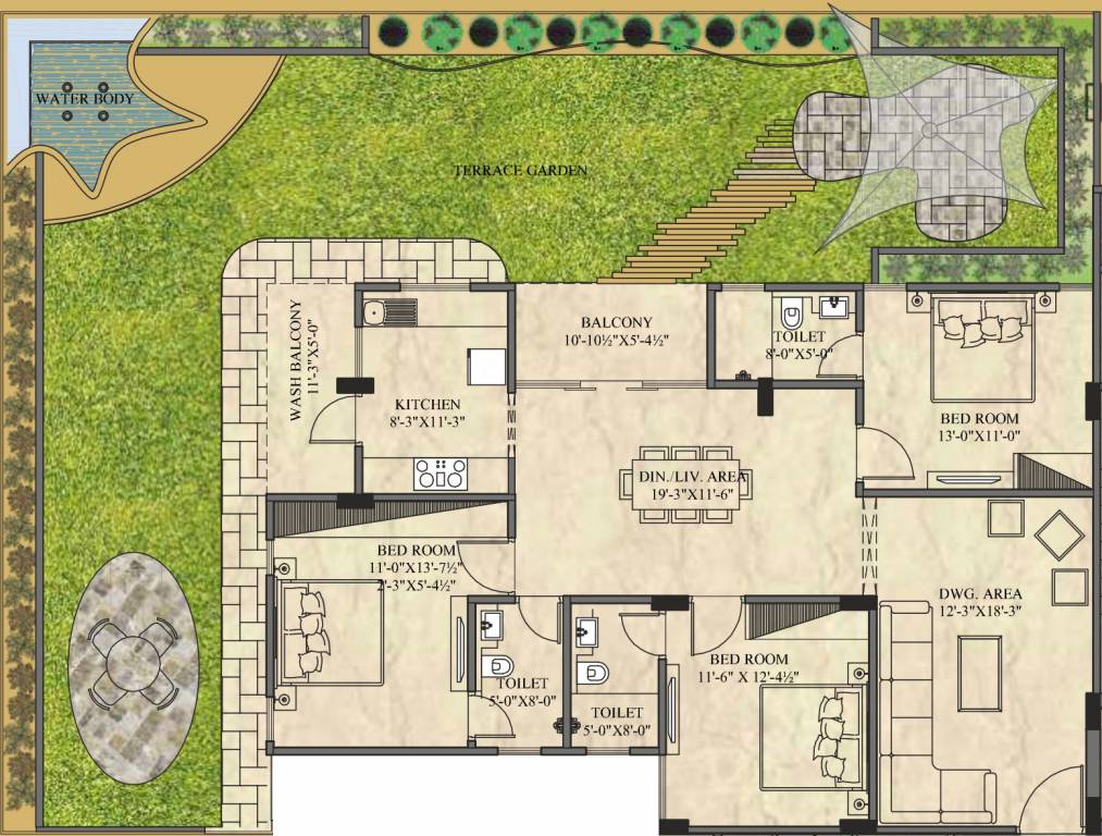 Unique Indus (3BHK+3T (2,821 sq ft) 2821 sq ft) Unique Indus (3BHK+3T (2,821 sq ft) 2821 sq ft)