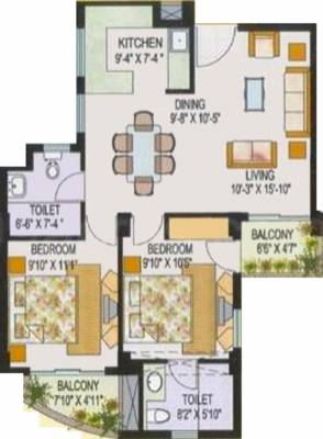 AWHO Delhi Sandeep Vihar (2BHK+2T (1,034 sq ft) 1034 sq ft) AWHO Delhi Sandeep Vihar (2BHK+2T (1,034 sq ft) 1034 sq ft)