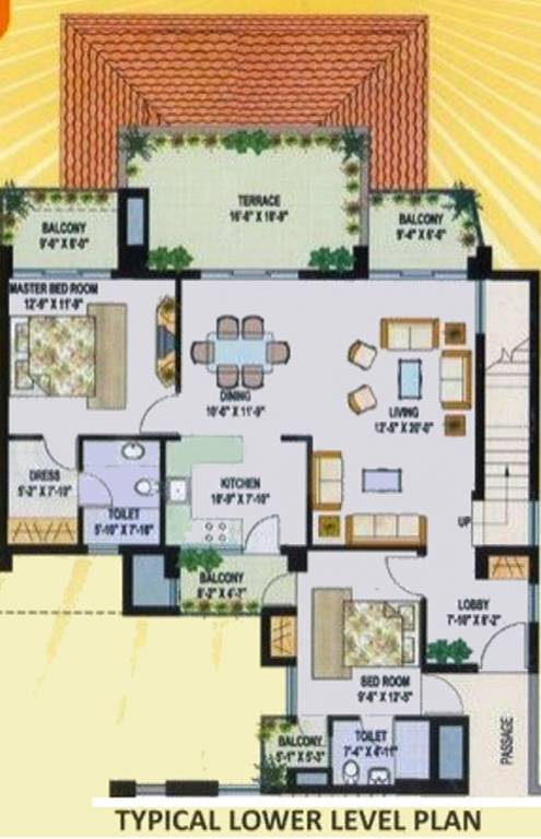 sandeep vihar Floor Plan Lower Level Duplex Plan