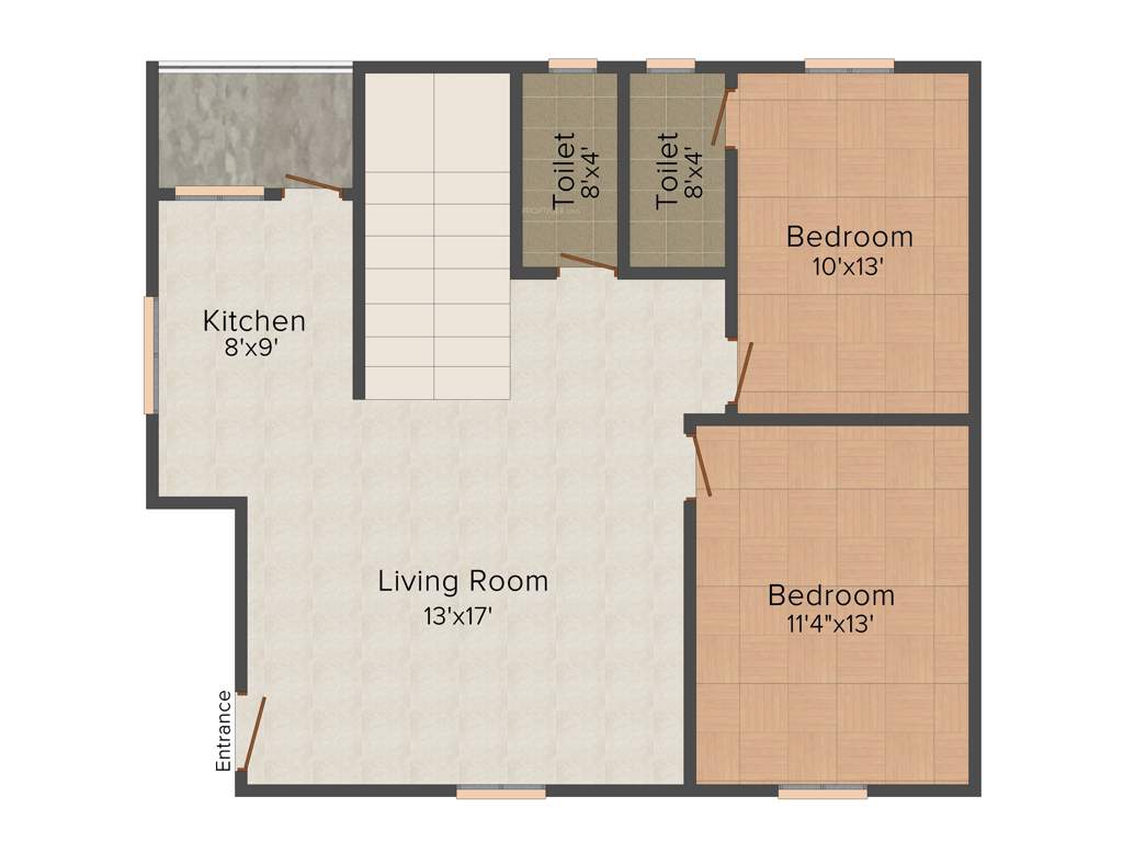 Annciya Edens Premium Villas (2BHK+2T (778 sq ft) 778 sq ft)
