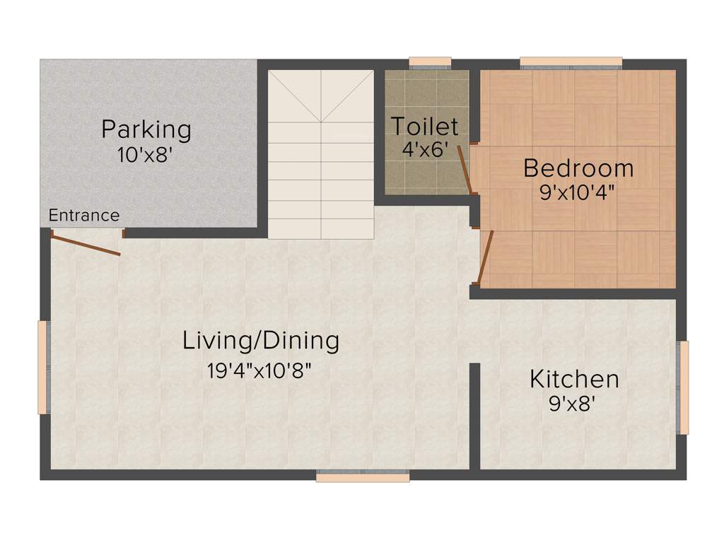 Annciya Edens Premium Villas (3BHK+3T (982 sq ft) 982 sq ft)