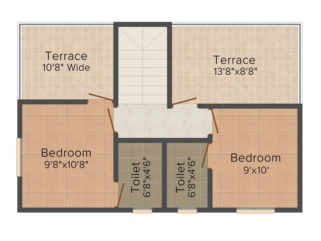 Annciya Edens Premium Villas (3BHK+3T (982 sq ft) 982 sq ft)