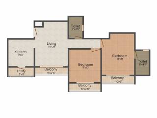 Gajra Bhoomi Lawns (2BHK+2T (1,029 sq ft) 1029 sq ft) Gajra Bhoomi Lawns (2BHK+2T (1,029 sq ft) 1029 sq ft)