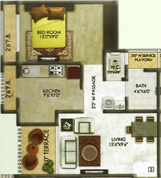 Triveni Residency (1BHK+1T (720 sq ft) 720 sq ft)