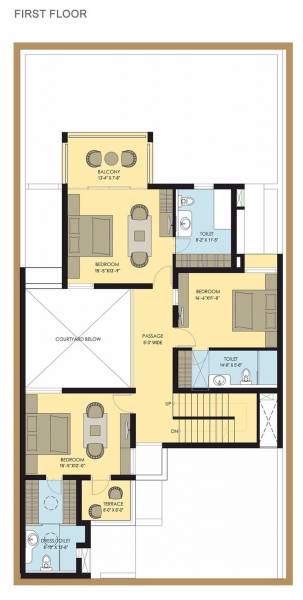 applewoods-santolina Floor Plan First Floor Plan