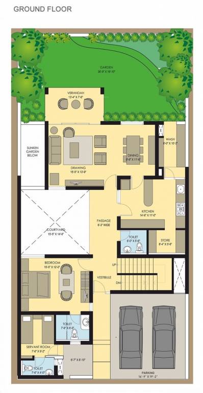  applewoods santolina Floor Plan Ground Floor Plan
