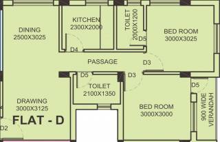 FTC Sunshine Regent (2BHK+2T (785 sq ft) 785 sq ft)