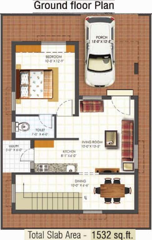 Mr Anandini Homes (3BHK+3T (1,532 sq ft) 1532 sq ft)