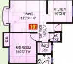Sanghvi Nisarg (1BHK+1T (565 sq ft) 565 sq ft)