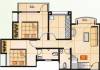 Sanghvi Nisarg (2BHK+2T (1,090 sq ft) 1090 sq ft)