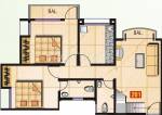 Sanghvi Nisarg (2BHK+2T (1,090 sq ft) 1090 sq ft)