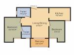 Arun Saranga (2BHK+2T (765 sq ft) 765 sq ft)