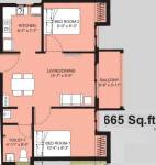 Arun Saranga (2BHK+1T (665 sq ft) + Pooja Room 665 sq ft)