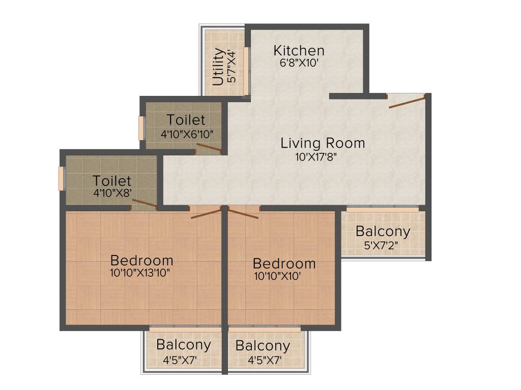 Prospect Princeton (2BHK+2T (1,024 sq ft) 1024 sq ft)