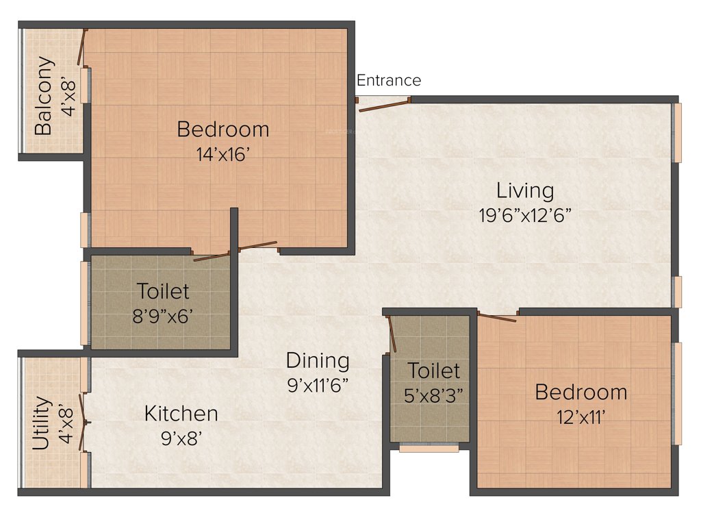 Lansdowne Virginia (2BHK+2T (1,312 sq ft) 1312 sq ft)