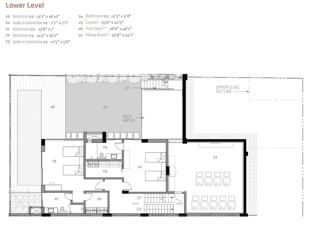  pursuit of a radical rhapsody  Floor Plan Lower Level Duplex Plan