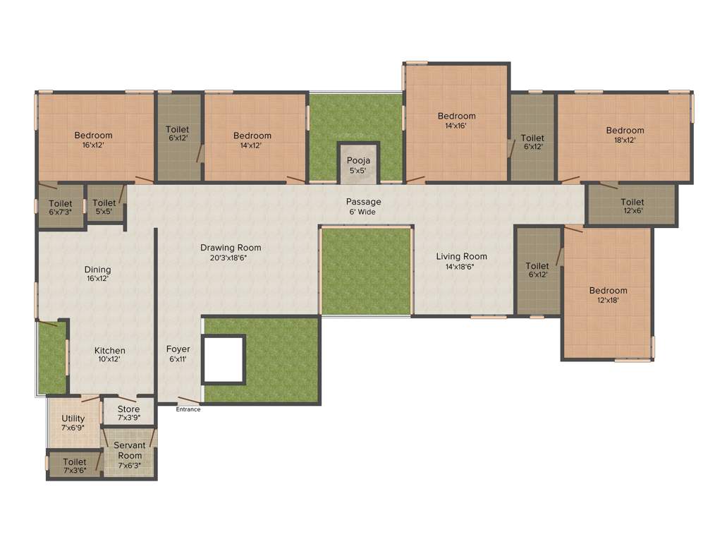 Rajyash Richmond (5BHK+6T (2,995 sq ft) + Servant Room 2995 sq ft)