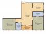 SB SS Anjana (2BHK+2T (839 sq ft) 839 sq ft)