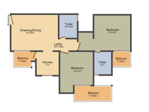 Aadhaar Jan Ghar Awas Yojna (2BHK+2T (972 sq ft) 972 sq ft) Aadhaar Jan Ghar Awas Yojna (2BHK+2T (972 sq ft) 972 sq ft)
