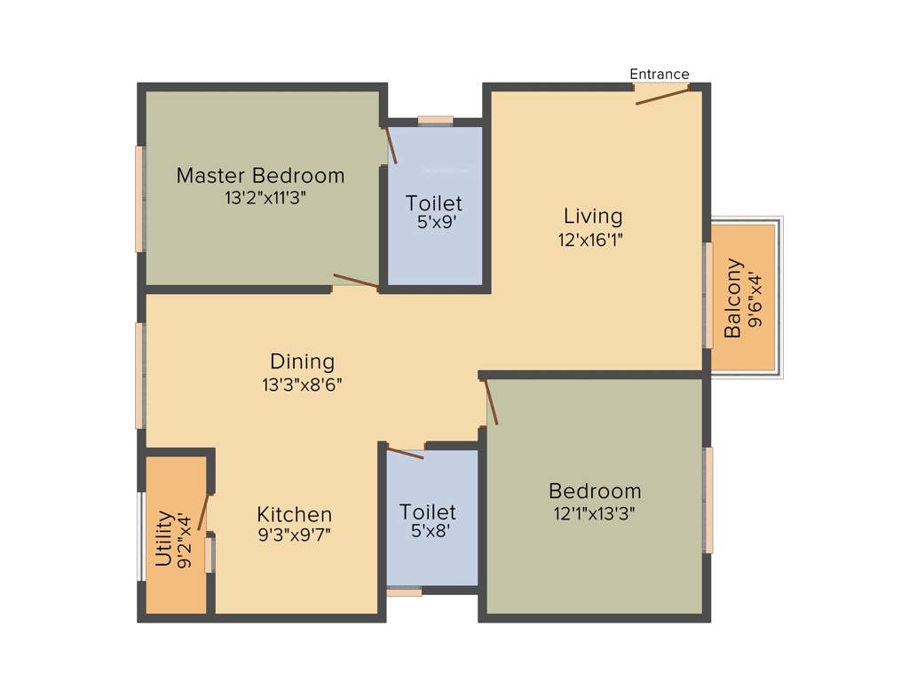 Sumadhura Soham (2BHK+2T (1,225 sq ft) 1225 sq ft)